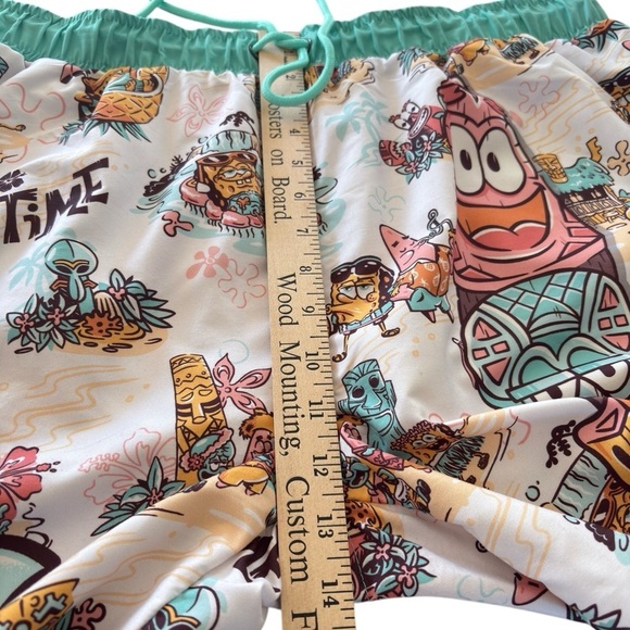Sponge Bob Square Pants Swim Suit Trunks Shorts XL Big Kahjna Tiki Time Bar NEW! - Picture 12 of 15